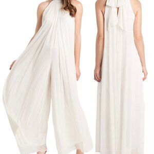 MSK Sparkle Mesh Wide Leg Jumpsuit-Size L-NWT